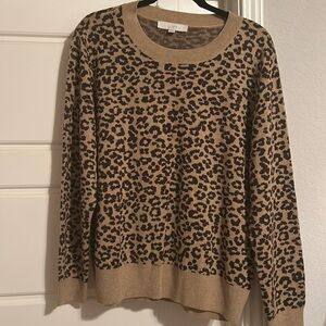 LOFT Leopard Print Sweater